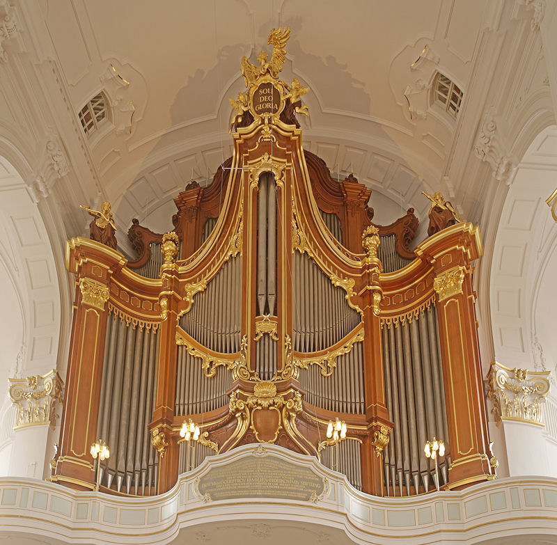Orgel im Hamburger Michel, Foto: Erich Volland